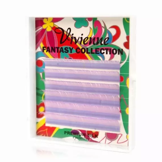Вії Vivienne Fantasy / Міні мікс / Світло-бузкові / 6 ліній