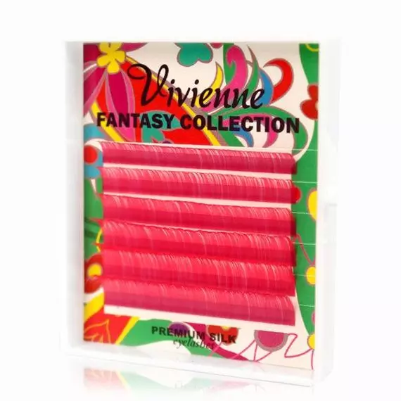 Вії Vivienne Fantasy / Міні мікс / Рожеві / 6 ліній
