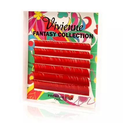 Вії Vivienne Fantasy / Міні мікс / Червоні / 6 ліній