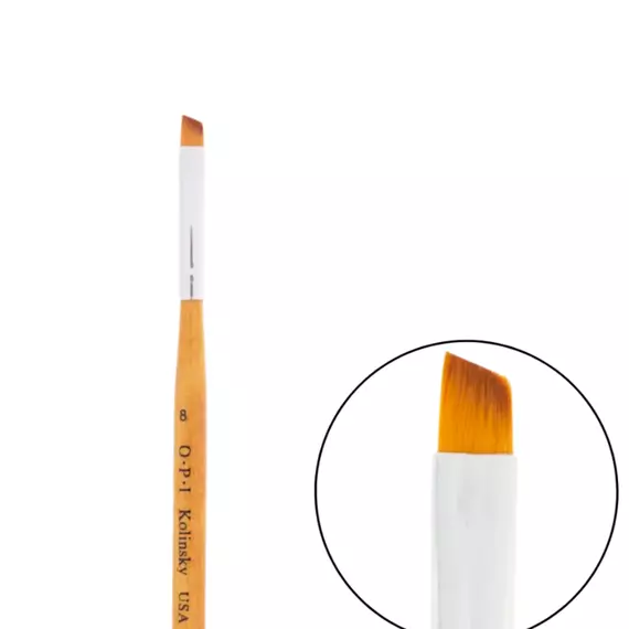 OPI / Кисточка для геля №8 / скошенная