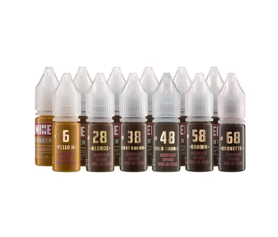 The Mineral / Набір пігментів Concentrate / 11 мл*6шт+розріджувач 6мл