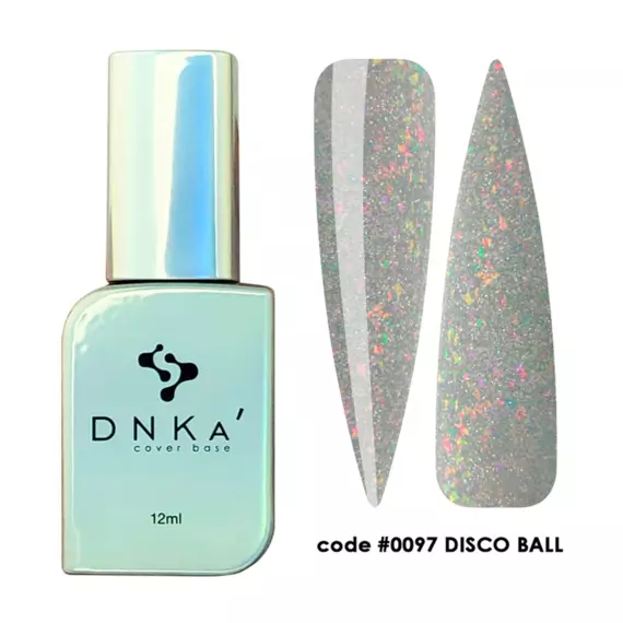 DNKa' / Cover Base #0097 / Disco Ball / серебряный с розовой талью