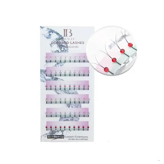 i-Beauty / Вії зі стразами Swarovski / Різнокольорові