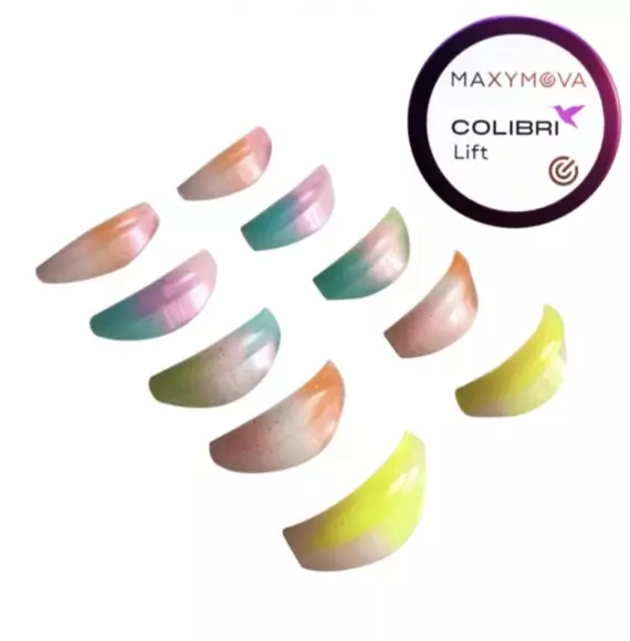 Maxymova / Набір бігуді для ламінування вій / Сolibri LIFT / 5 пар (S1, M1, L1, XL1, LL1)