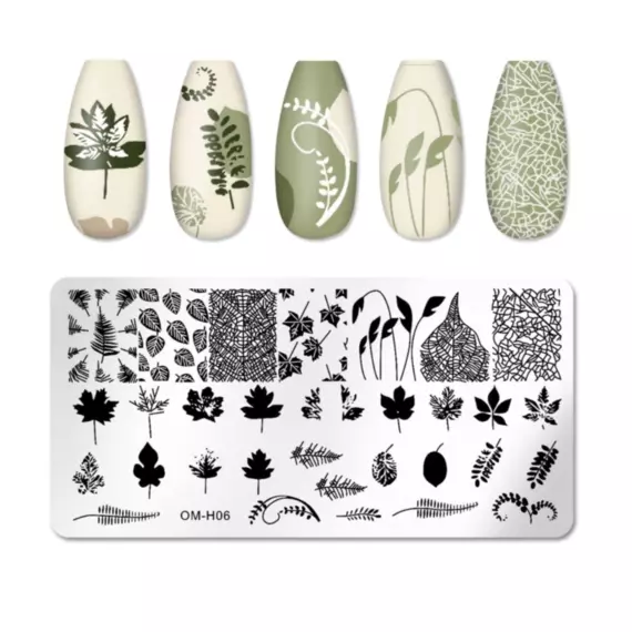 Трафарет металевий для стемпінгу H-06