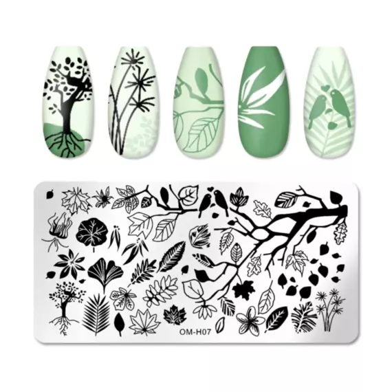 Трафарет металевий для стемпінгу H-07