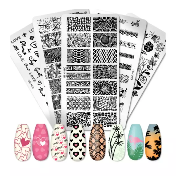 Трафарет металевий для стемпінгу H-10