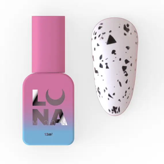 LUNA / Топ матовий без липкого шару / Top Matt Blackegg / з чорною крихтою / 13 мл