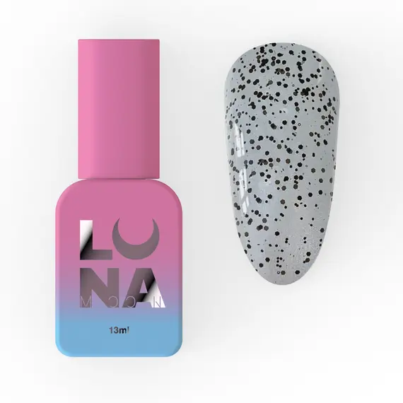 LUNA / Top Stain / прозорий з чорними пластівцями / 13 мл