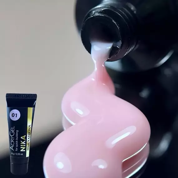 Nika Zemlyanikina / Акригель 01 / Молочно-рожевий