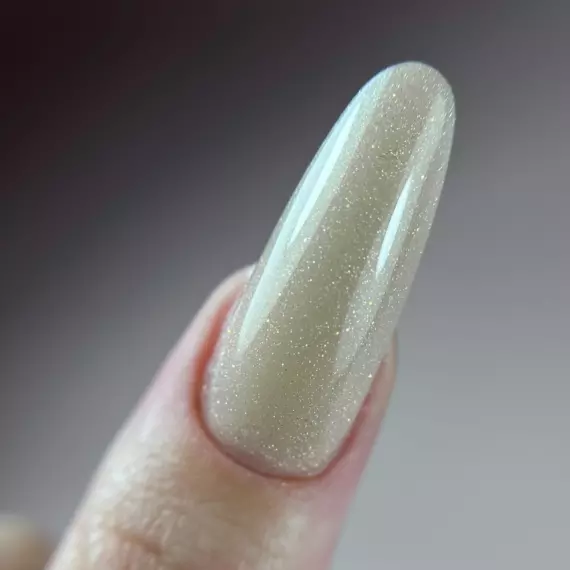 Nika Zemlyanikina / Акригель 13 / Біле золото з блискітками