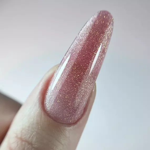 Nika Zemlyanikina / Акригель 15 / Рожевий колір з золотими блискітками