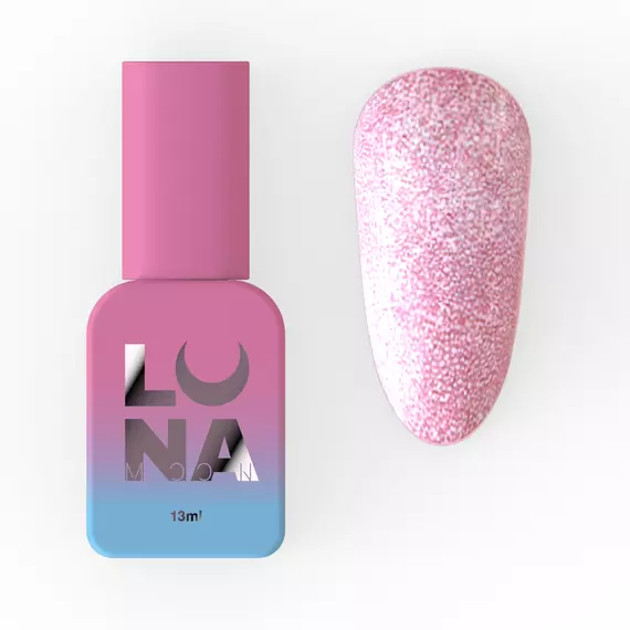 LUNA / База світловідбиваюча / Lurex Base №4 / темно-рожевий / 13 мл