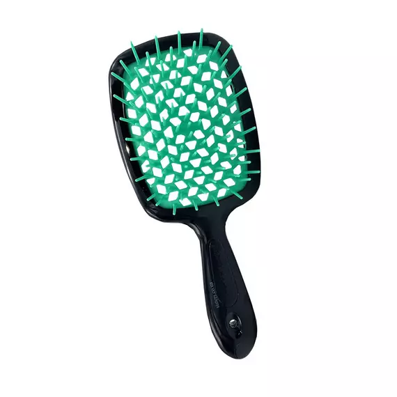 Hollow Comb / Гребінець для волосся Superbrush Plus / Чорний та м'ята