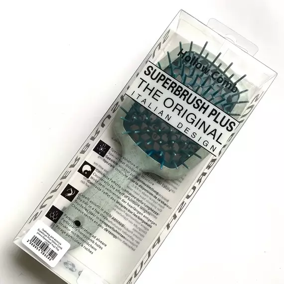 Hollow Comb / Гребінець для волосся Superbrush Plus /Ніжно-бірюзовий піщаний
