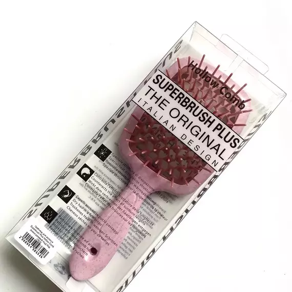 Hollow Comb / Гребінець для волосся Superbrush Plus / Ніжно-рожевий піщаний