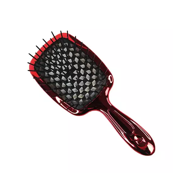 Hollow Comb / Гребінець для волосся Superbrush Plus / Червоний з Чорним