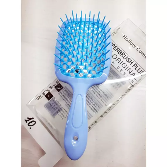 Hollow Comb / Гребінець для волосся Superbrush Plus / Блакитний