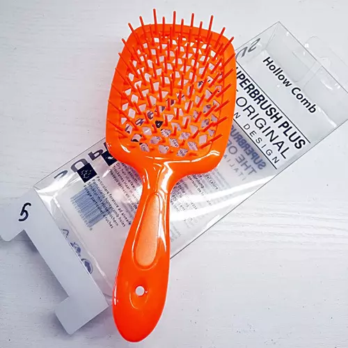Hollow Comb / Гребінець для волосся Superbrush Plus / Помаранчевий