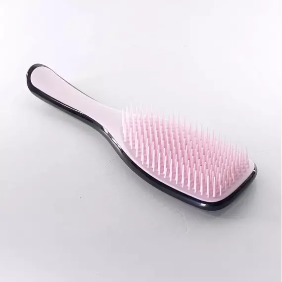 Hair comb / Гребінець для волосся / Чорний з світло-рожевим