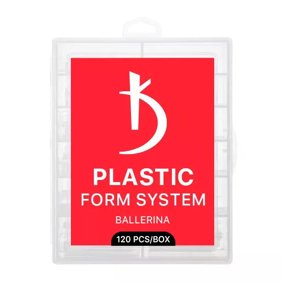 Kodi / Багаторазові пластикові форми для нарощування нігтів / Ballerina /  120 шт/уп