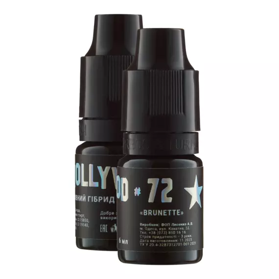 The Mineral / Гібридні пігмент для татуажу / HollyWood #72 / Brunette / 6 мл