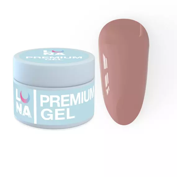 LUNA / Premium Gel №6 / Гель для нарощування / холодний беж
