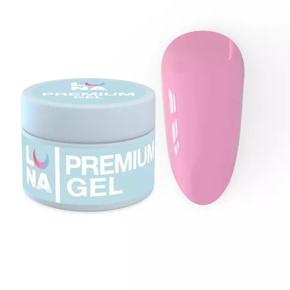 LUNA / Premium Gel №7 / Гель для нарощування / рожевий