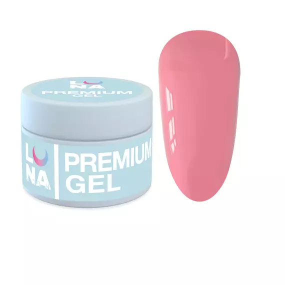 LUNA / Premium Gel №14 / Гель для нарощування / рожевий