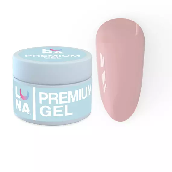 LUNA / Premium Gel №20 / Гель для нарощування / рожево-персиковий