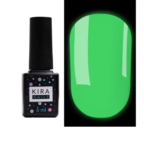 KIRA Nails / No Wipe Fluo Top / Топ флуоресцентний / 6 мл (Розпродаж. Термін 17.10.24)