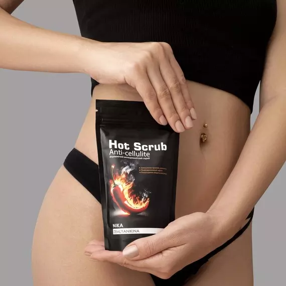 Nika Zemlyanikina / Скраб антицелюлітний для тіла з зігріваючим ефектом / 250 г
