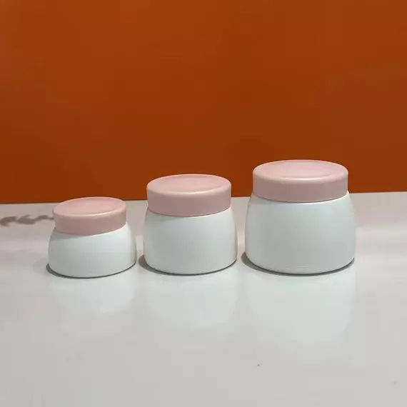 Баночка / HueBloom / Рожева кришка - Біла баночка