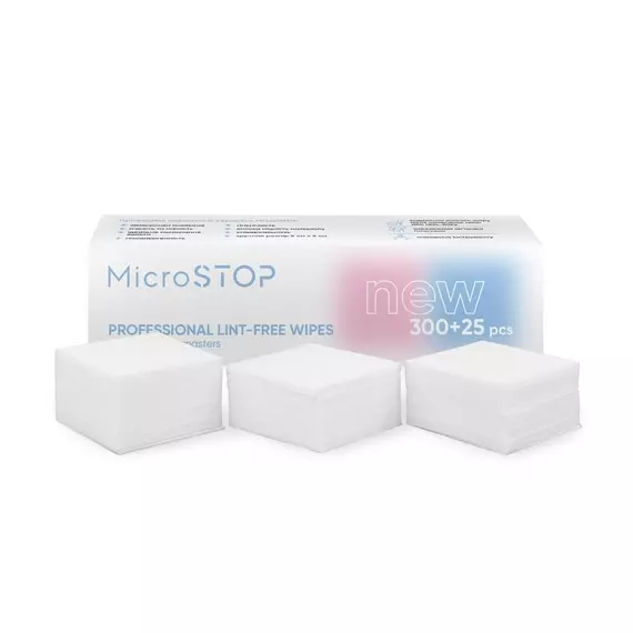 Microstop / Безворсові серветки для манікюру / 300+25