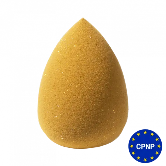 ZOLA / Спонж м'який жовтий крапля з блискітками