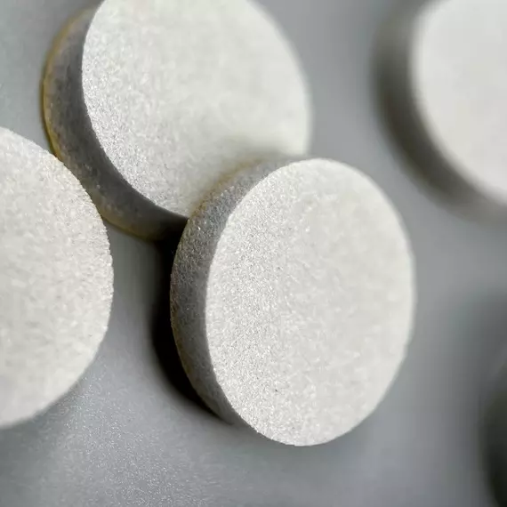 Nika Zemlyanikina / Змінні файли-бафи для педикюрних дисків 20 мм / абразив 320 / 25 шт