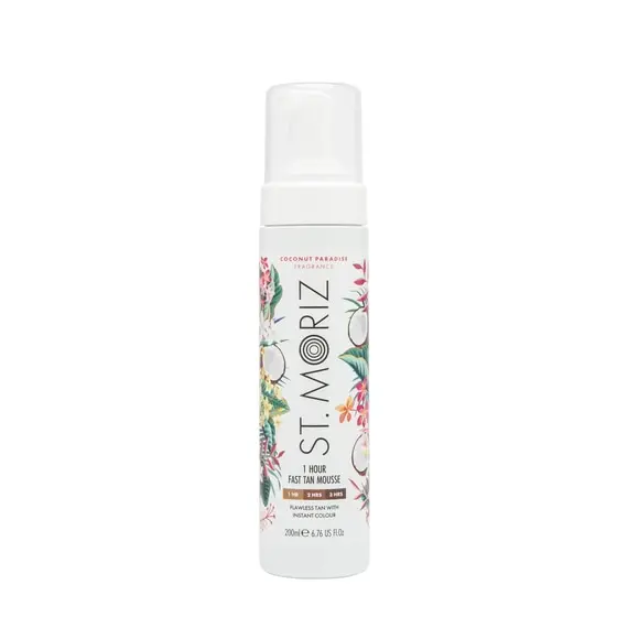 St.Moriz / Автобронзат-мус для експрес засмаги / Fast Tan Coconut Paradise / 200 мл