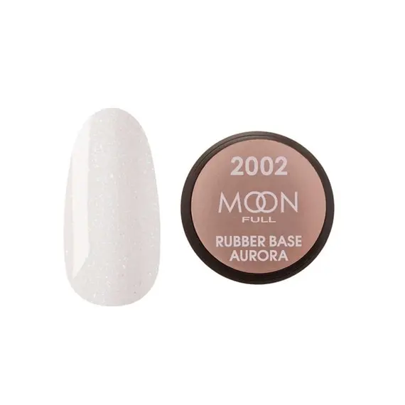 MOON FULL / Rubber Base Aurora №2002 / натуральна з дрібним шиммером (Розпродаж. Термін 06.25)