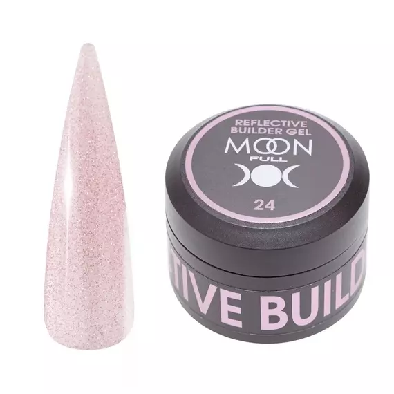 MOON FULL / Reflective Builder Gel №24 / з шимером світловідбивний