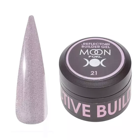 MOON FULL / Reflective Builder Gel №21 / з шимером світловідбивний