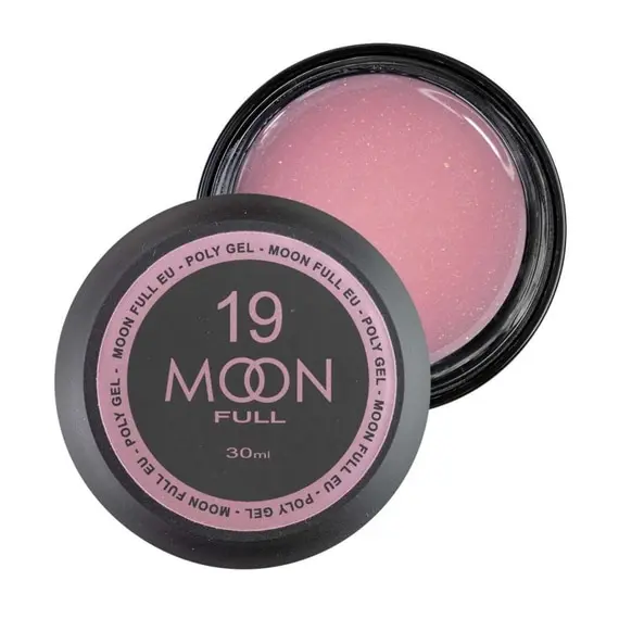 MOON FULL / Poly Gel №19 / насичено-рожевий із шиммером (Розпродаж. Термін 04.25)