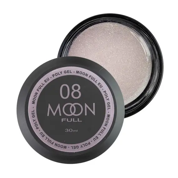 MOON FULL / Poly Gel №08 / нюдовий з шиммером (Розпродаж. Термін 08.25)