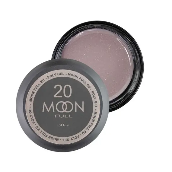 MOON FULL / Poly Gel №20 / бежевий із шиммером (Розпродаж. Термін 06.25)