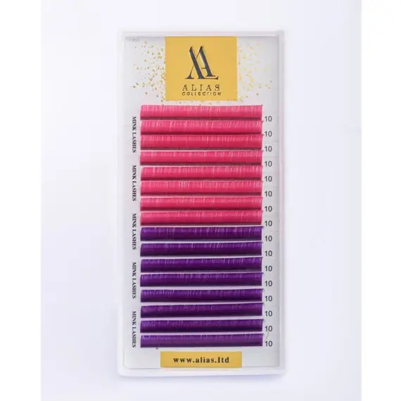 Вії ALIAS color / Pink Neon + Violet