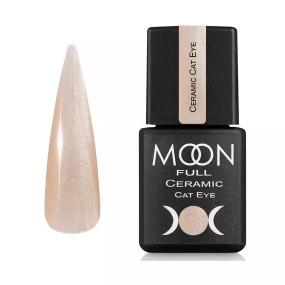 MOON FULL / Гель-лак Ceramic Cat Eye №SC535 / шампанський шовк / 8 мл