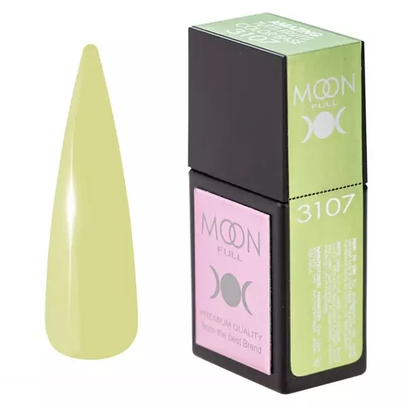 MOON FULL / Amazing Tutti Frutti base №3107 / пастельно жовто-зелена / 12 мл