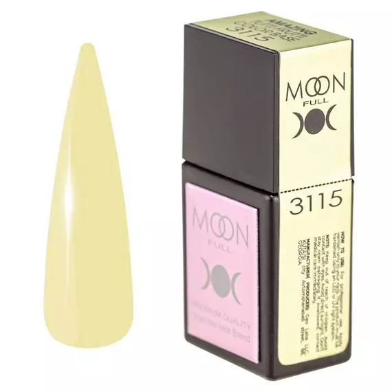 MOON FULL / Amazing Tutti Frutti base №3115 / пастельно-жовта / 12 мл