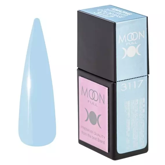 MOON FULL / Amazing Tutti Frutti base №3117 / світло-блакитна / 12 мл