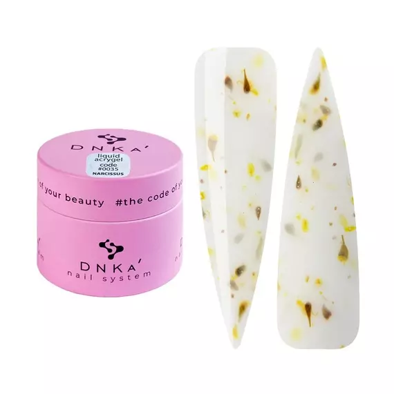 DNKa’ / Liquid Acrygel #0035 / Narcissus / пастельно-жовтий / 15 мл