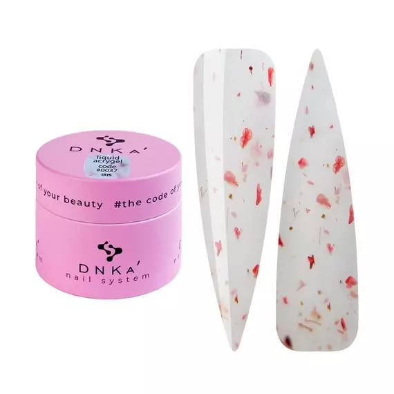 DNKa’ / Liquid Acrygel #0037 / Iris / пудрово-рожевий / 15 мл